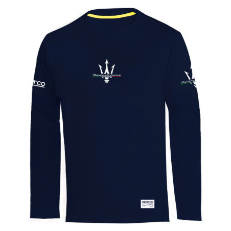 CAMISETA SPARCO MANGA LARGA MASERATI AZUL TALLA M