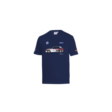 CAMISETA SPARCO LANCIA DELTA MARTINI AZUL TALLAXL