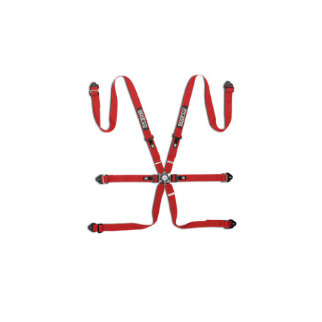 ARNES SPARCO FIA H2 6 PUNTOS ACERO ROJO