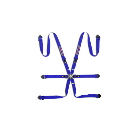 ARNES SPARCO FIA H2 MARTINI RACING 6 PUNTOS ACERO AZUL