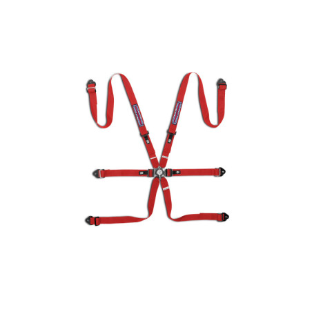 ARNES SPARCO FIA H2 MARTINI RACING 6 PUNTOS ACERO ROJO