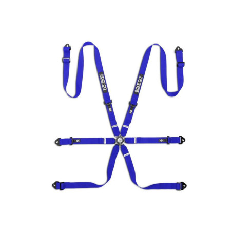 ARNES SPARCO COMPETITION H2 PU 6 PUNTOS 2 ACERO AZUL