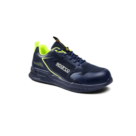 ZAPATO SEGURIDAD TURBO FLINGER AZUL/LIMA TALLA 45