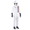 REPLICA DE TRAJE DE CARRERAS GULF BLANCO TALLA 58