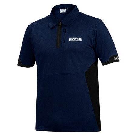 POLO ZIP SZ XL BM/BK SPARCO