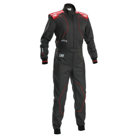 TRAJE KARTING OMP KS-4 MY2026 NEGRO/ROJO TALLA M