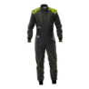 TRAJE KARTING OMP KS-4 MY2026 ANTRACITA/AMARILLO FLUOR TALLA M