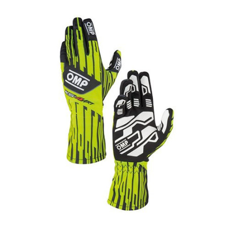 GUANTESOMP KARTING KS-4 ART FLUOR AMARILLO/NEGRO TALLA 6 (NIÑOS)