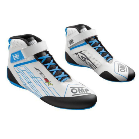 KS-2X BOTINES KARTING FIA 8877-2022 BLANCO/CIAN TALLA 40