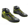 KS-2X BOTINES KARTING FIA 8877-2022 NEGRO/AMARILLO FLUOR TALLA 31