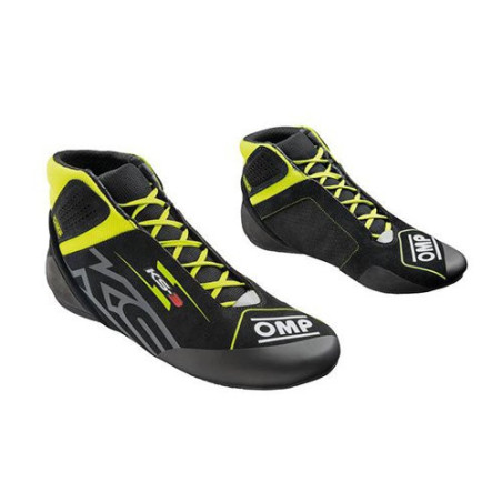 BOTINES OMP KARTING KS-3 MY2026 NEGRO/AMARILLO FLUOR TALLA 34