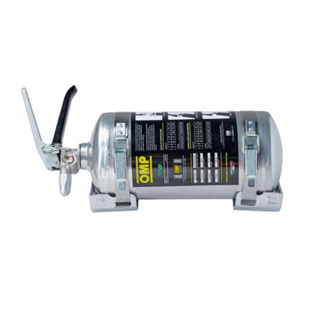 EXTINTOR MANUAL DE ACERO ALUMINIO PLATA 2,4KG ECOLIFE PLUS