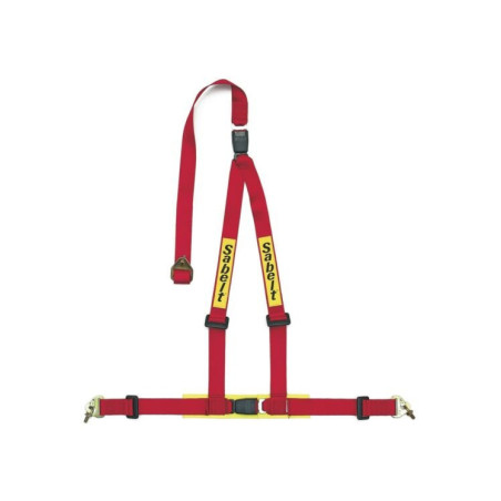 ARNES SABELT CLUBMAN (ECE APROBADO) 3 PUNTOS ALMOHADILLAS INCLUIDAS ROJO TORNILLO