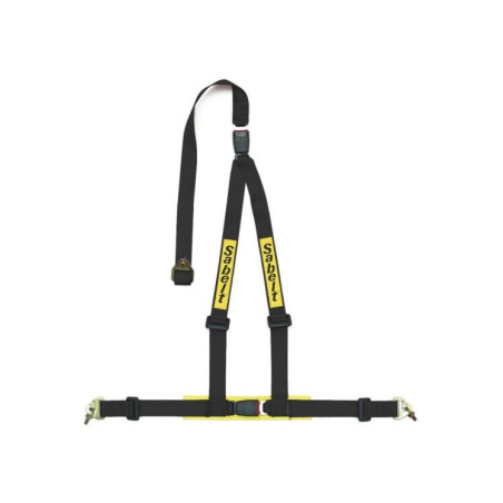 ARNES SABELT CLUBMAN (ECE APROBADO) 3 PUNTOS ALMOHADILLAS INCLUIDAS NEGRO TORNILLO