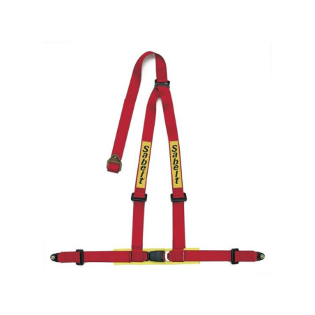 ARNES SABELT CLUBMAN (ECE APROBADO) 3 PUNTOS ALMOHADILLAS INCLUIDAS ROJO TORNILLO