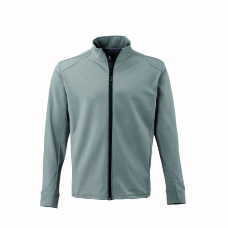 FORRO TÉCNICO CON CREMALLERA COMPLETA PLATEADO TALLA L