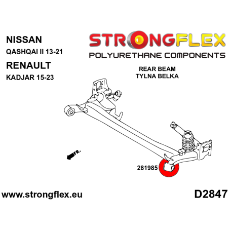 281985A SILENTBLOCK DE EJE TRASERO SPORT