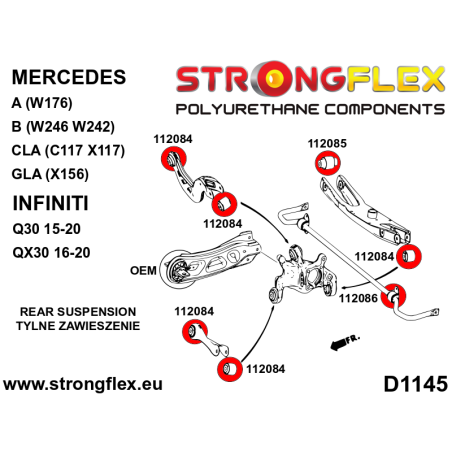 112085A SILENTBLOCK DE BRAZO TRASERO SPORT