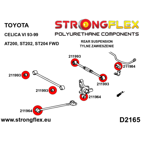 211993A SILENTBLOCK DE BRAZO TRASERO SPORT