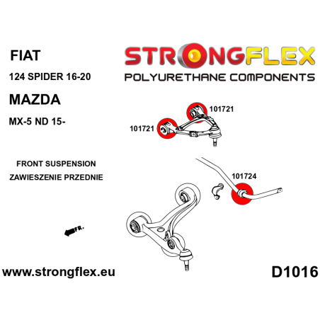 101721A SILENTBLOCK DE BRAZO SUPERIOR DELANTERO SPORT