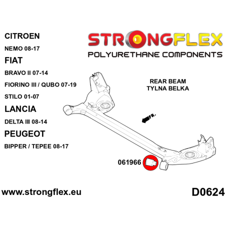 061966B TRASERO EJE SILENTBLOCK 67,5MM