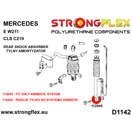 112045A TRASERO SHOCK ABSORBER SILENTBLOCK SPORT