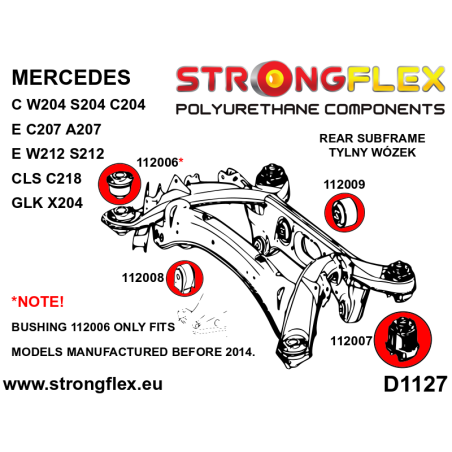 112007A TRASERO CROSSMEMBER  TRASERO SILENTBLOCK SPORT