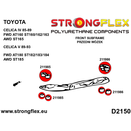211985B DELANTERO SUBCHASIS - DELANTERO SILENTBLOCK