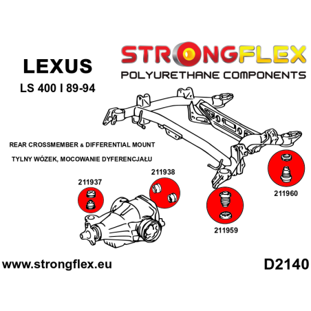 211960A TRASERO SUBCHASIS  TRASERO SILENTBLOCK SPORT