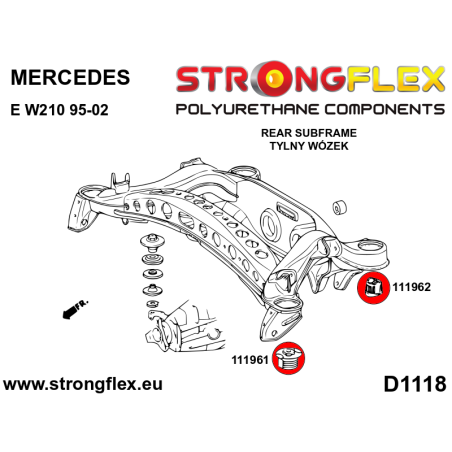 116242B: KIT CASQUILLOS DE SUBCHASIS TRASERO