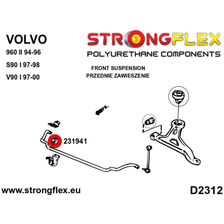 231941B: CASQUILLO BARRA ESTABILIZADORA DELANTERA