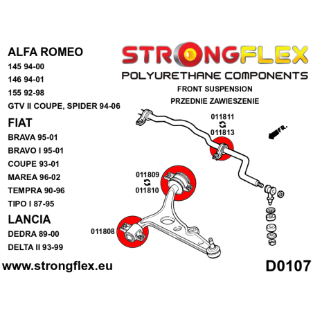 011811B: CASQUILLO BARRA ESTABILIZADORA DELANTERA