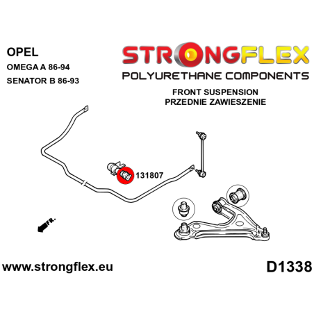 131807A SILENTBLOCK DE BARRA ESTABILIZADORA DELANTERA SPORT