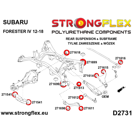 271699A: CASQUILLO SOPORTE VIGA TRASERA SPORT
