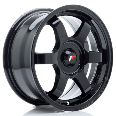 Llantas Japan Racing JR3 15x7 ET25-42 BLANK Gloss Black