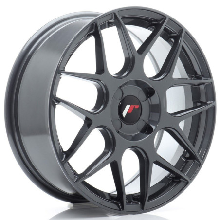 Llantas Japan Racing JR18 17x7 ET20-40 4H BLANK Hyper Gray