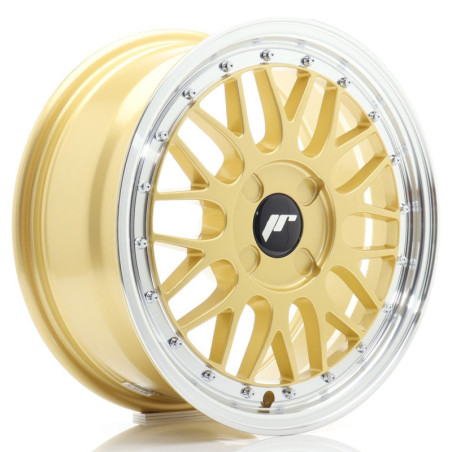 Llantas Japan Racing JR23 16x7 ET20-45 4H BLANK Gold w/ Machined Lip