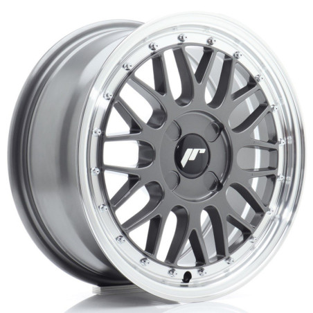 Llantas Japan Racing JR23 16x7 ET20-45 4H BLANK Hyper Gray w/ Machined Lip