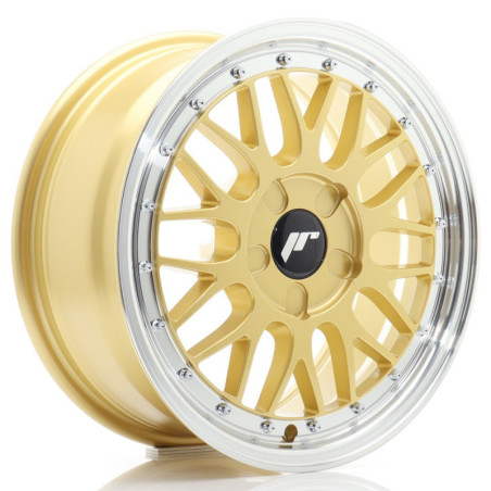 Llantas Japan Racing JR23 16x7 ET20-45 5H BLANK Gold w/ Machined Lip