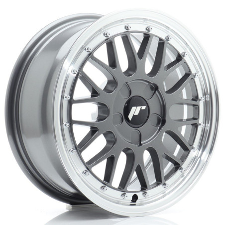 Llantas Japan Racing JR23 16x7 ET20-45 5H BLANK Hyper Gray w/ Machined Lip