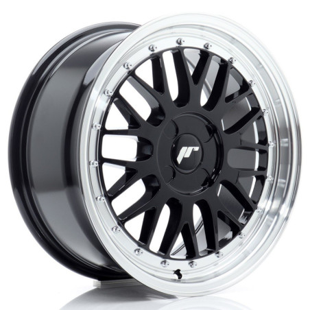 Llantas Japan Racing JR23 17x7,5 ET20-40 4H BLANK Gloss Black w/ Machined Lip