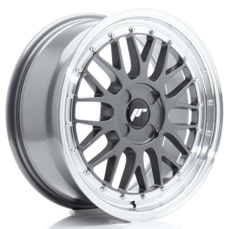 Llantas Japan Racing JR23 17x7,5 ET20-40 4H BLANK Hyper Gray w/ Machined Lip