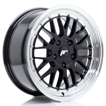 Llantas Japan Racing JR23 17x8 ET35 5x120 Gloss Black w/ Machined Lip