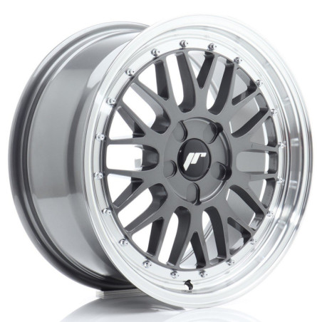 Llantas Japan Racing JR23 17x8 ET20-45 5H BLANK Hyper Gray w/ Machined Lip