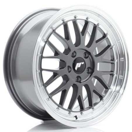 Llantas Japan Racing JR23 18x8 ET40 5x112 Hyper Gray w/ Machined Lip