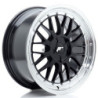 Llantas Japan Racing JR23 18x8 ET20-42 5H BLANK Gloss Black w/ Machined Lip