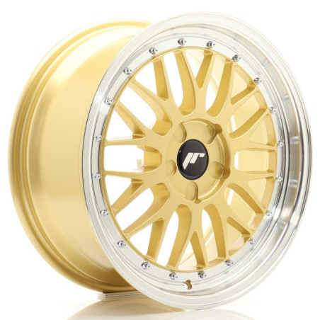Llantas Japan Racing JR23 18x8 ET20-42 5H BLANK Gold w/ Machined Lip