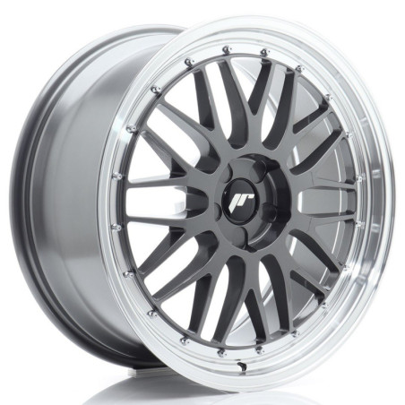 Llantas Japan Racing JR23 20x8 ET20-40 5H BLANK Hyper Gray w/ Machined Lip