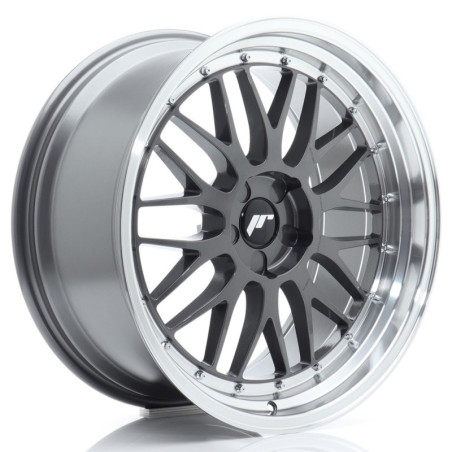 Llantas Japan Racing JR23 20x10 ET20-40 5H BLANK Hyper Gray w/ Machined Lip