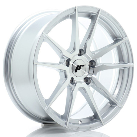 Llantas Japan Racing JR21 17x8 ET35 5x100 Silver Machined Face